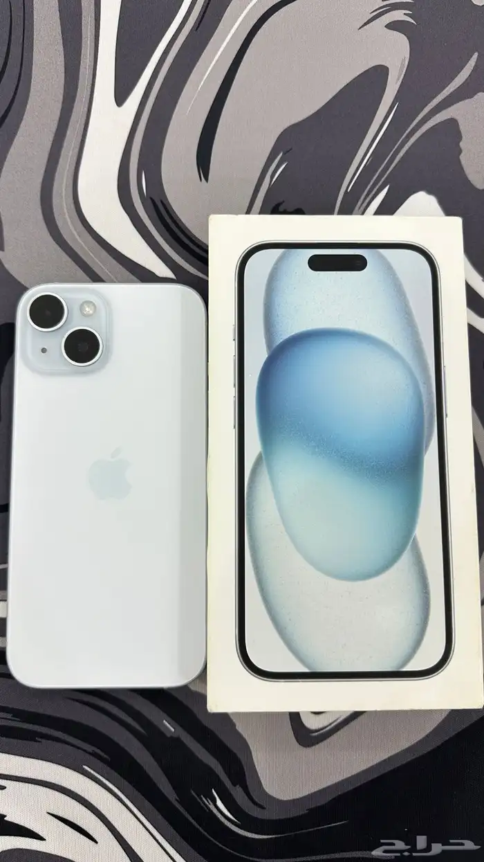 ايفون 15 نظيف 128 بكرتونه 0