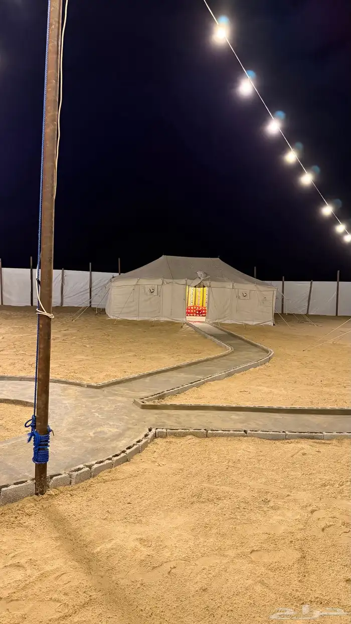 مخيم نور القمر في الوصله قسمين بسعر خاص بمناسبة الافتتاح 8