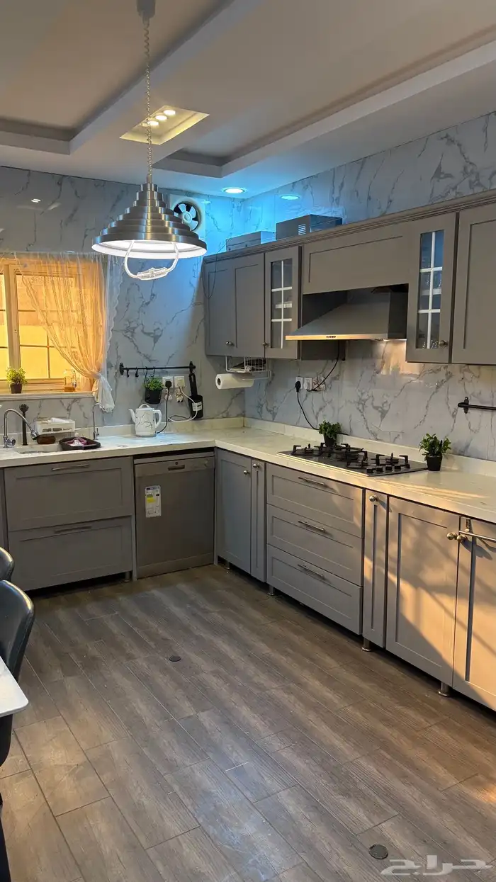 مطبخ 6 متر حرف L بدون الادوات الكهربائي 4