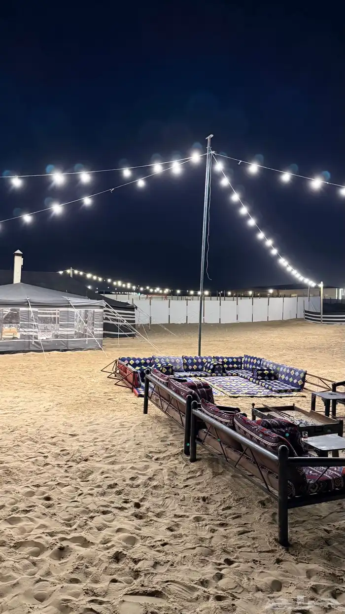 مخيم نور القمر في الوصله قسمين بسعر خاص بمناسبة الافتتاح 22