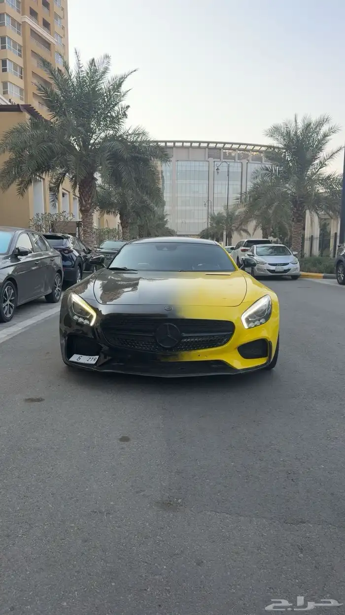 مرسيدس جي تي فريد من نوعه لونين اسود واصفر وكاله ماشي43 11