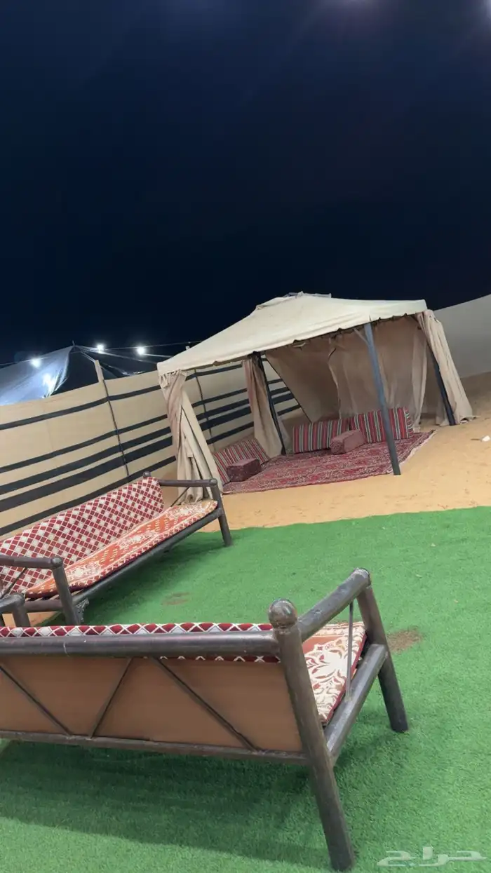 مخيم للايجار بالجراد عرض اليوم ب 150 قسم واحد 1