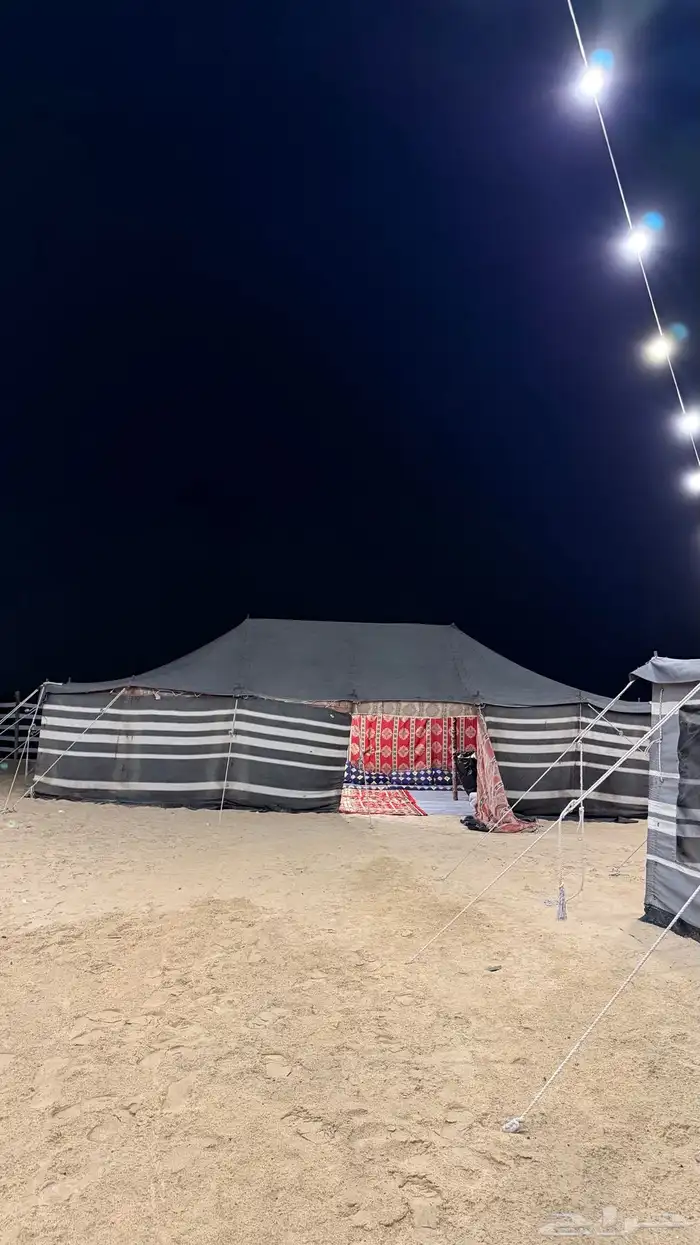 مخيم نور القمر في الوصله قسمين بسعر خاص بمناسبة الافتتاح 16