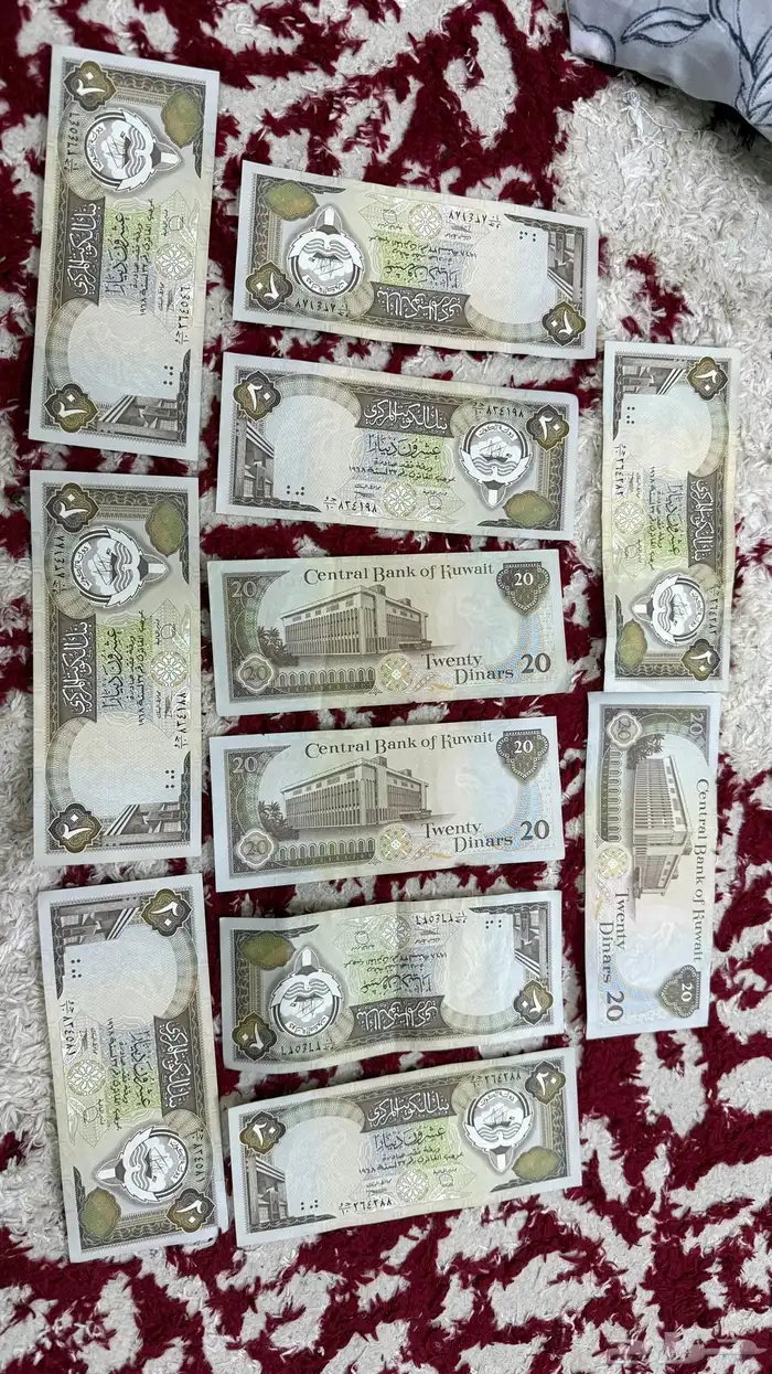عملات 20دينار كويتي عام1968 0