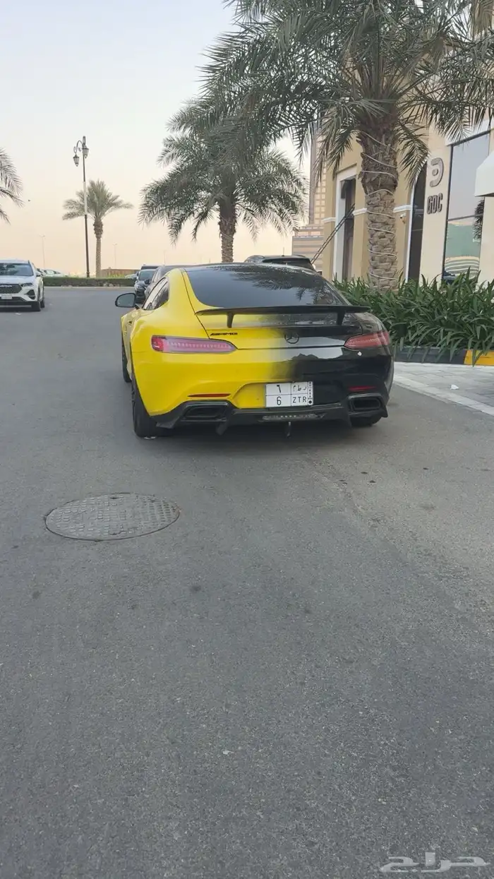 مرسيدس جي تي فريد من نوعه لونين اسود واصفر وكاله ماشي43 8