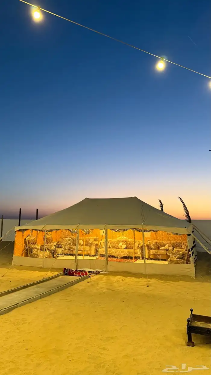 مخيم نور القمر في الوصله قسمين بسعر خاص بمناسبة الافتتاح 1