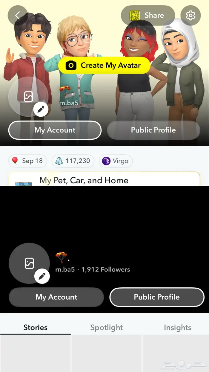 حساب سناب شات 0