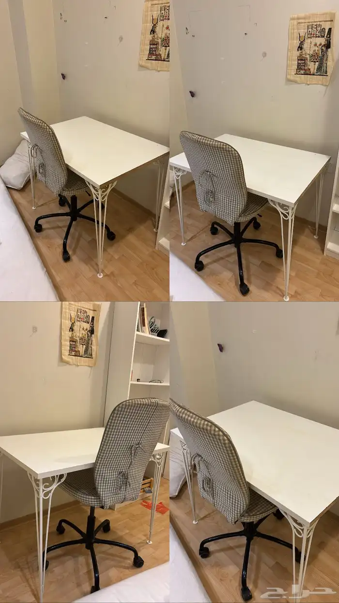 مكتبة مع كرسي 0