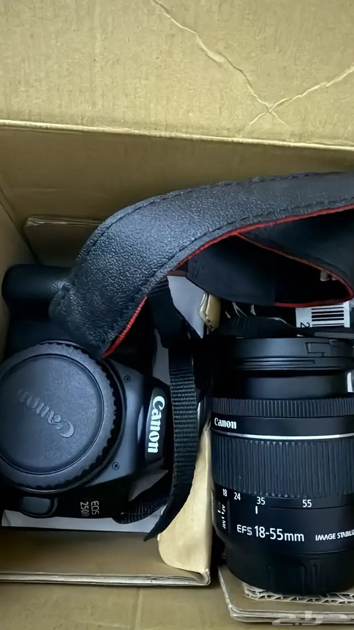 كاميرا canon 250d كانون و كاميرا كانون 4000d و فلاش 1