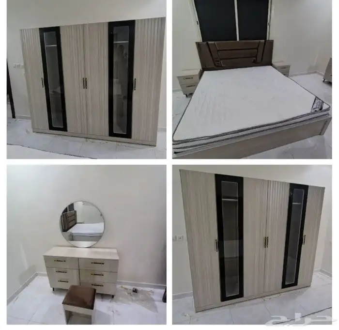 غرف نوم جديده جاهزه 6قطع بسعر المصنع 0