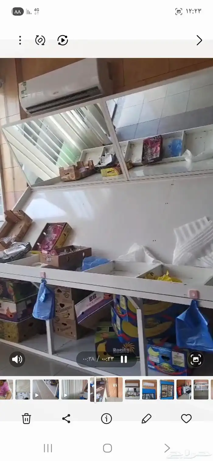 اغراض محل خضار للبيع بكامل ملحقاته مكيفات 2 جديدة ارفف جديدة 0