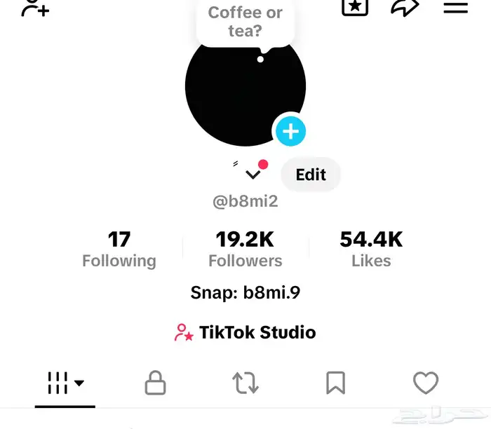 حساب تيك توك 0