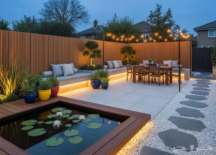 تنسيق وتصميم حدائق منزليه 0