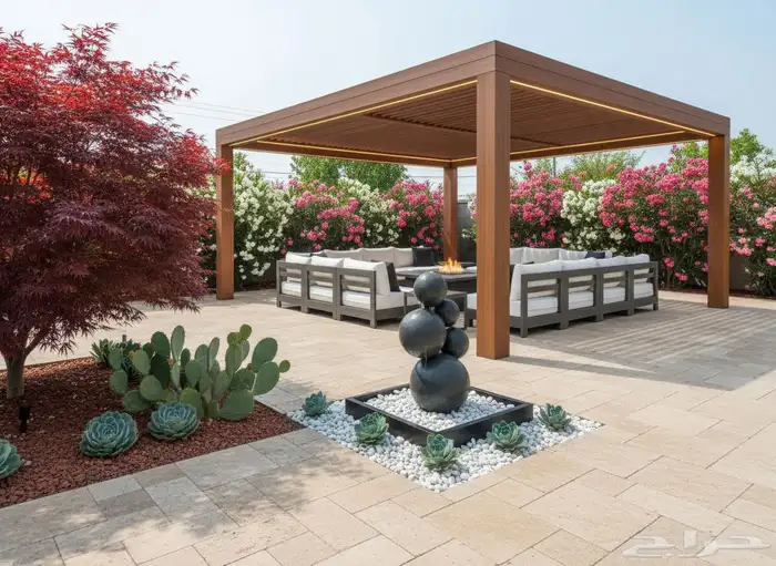 تنسيق وتصميم حدائق منزليه 4