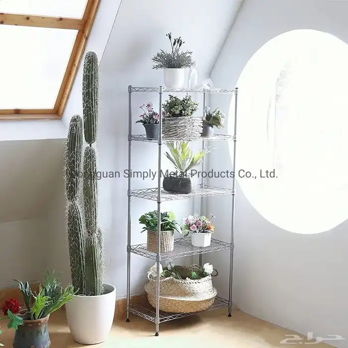 يوجد لدينا جميع انواع الرفوف خانات وسوبر ماركت وخانات وسلات 5