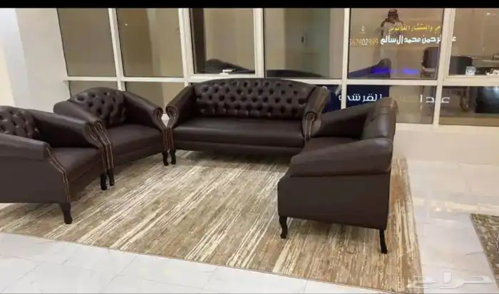 مكتب مكتب وخزانة وكراسي بتصميم فاخر 86