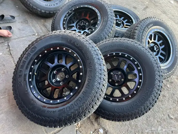 جنوط مايثود مع كفرات نص حجري تركب رانجلر 3