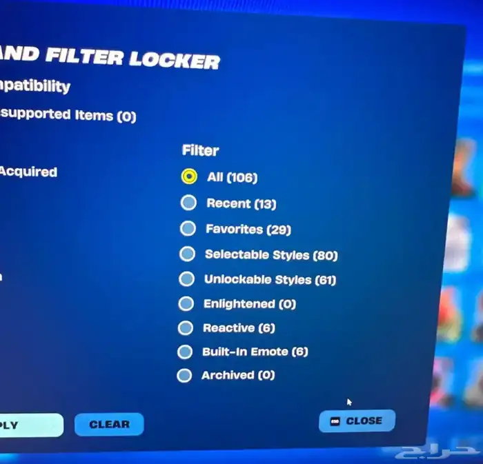 حساب فورت للبيع 0