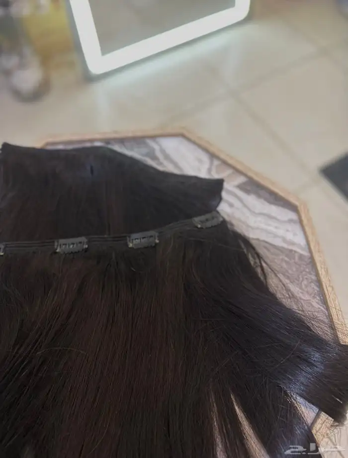 اكستنشن كلبس شعر طبيعي 100  وبسعر اتحداء اي حد سمع فيه 350ر 3