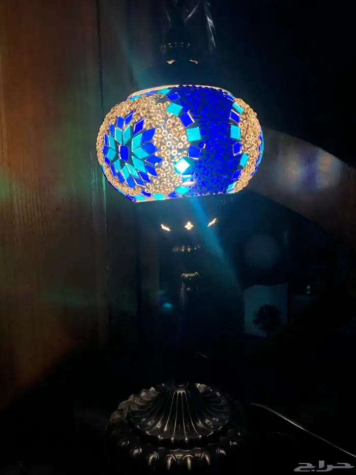 مصباح طاولة تركي من الفسيفساء الموزاييك 1