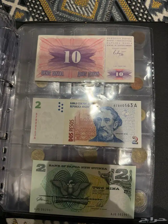 عملات اجنبيه وفلوس سعوديه قديمه 49