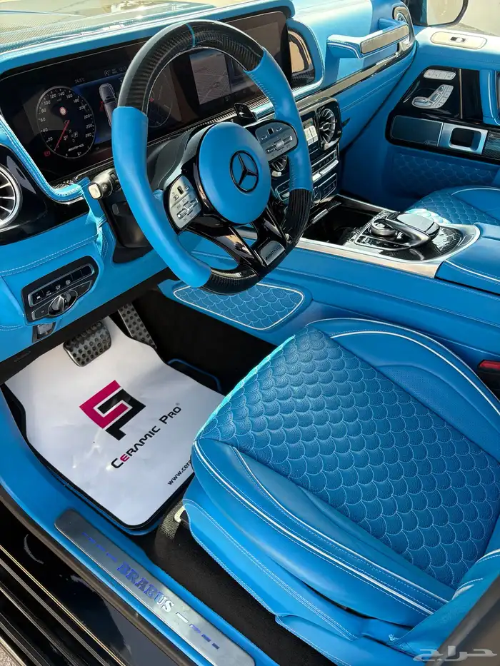 مرسيدس جي كلاس 63 محول برابس داخلي وخارجي ممشى قليل 58 الف 12