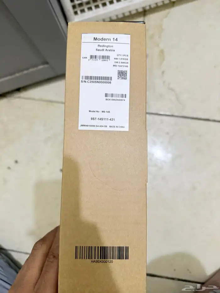 لابتوب msi جديد لم يتسخدم الا يومين 9