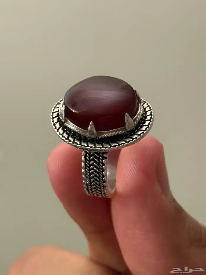 خواتم رجالي عقيق فضه 1