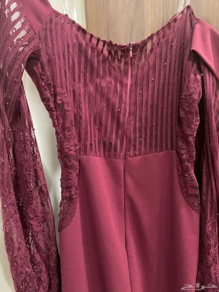 فستان عنابي استخدام مره وحده فقط الحجم سمول s 2