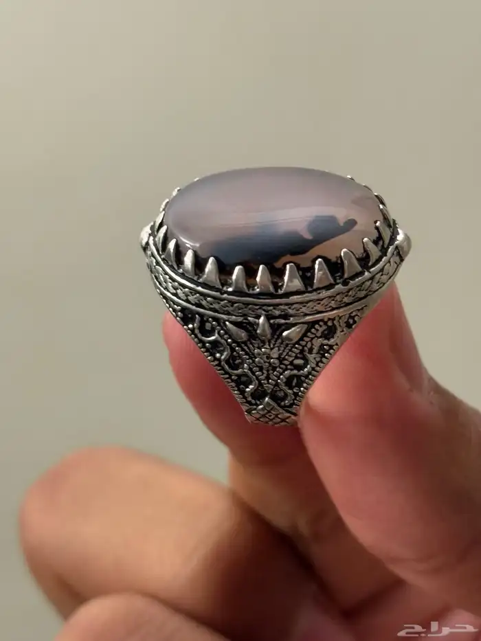 خواتم رجالي عقيق فضه 3
