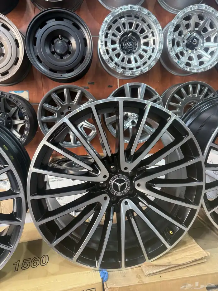 جنوط مرسدس الجوهره مقاس 21 اصلي وكاله منزله من موتر نضيف 5