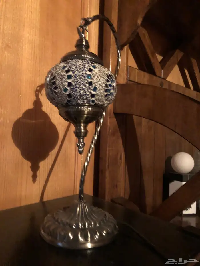 مصباح طاولة تركي من الفسيفساء الموزاييك 2