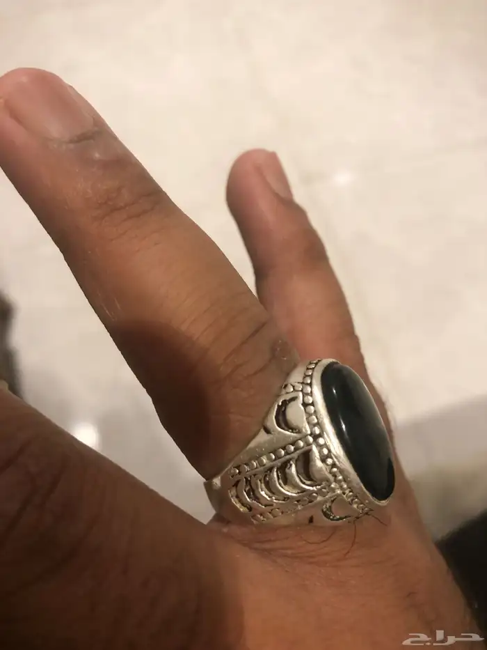 خاتم عقيق افريقي للبيع 3