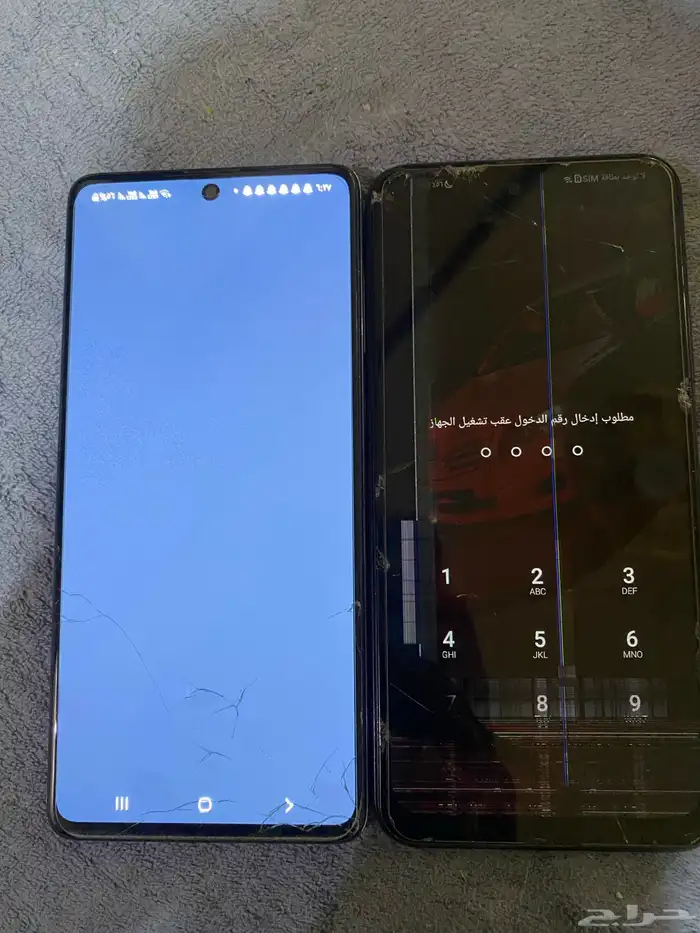 جوال جلكسي و هونر هونر شاشه خربانه جلكسي ما شاءالله جديد مو 1