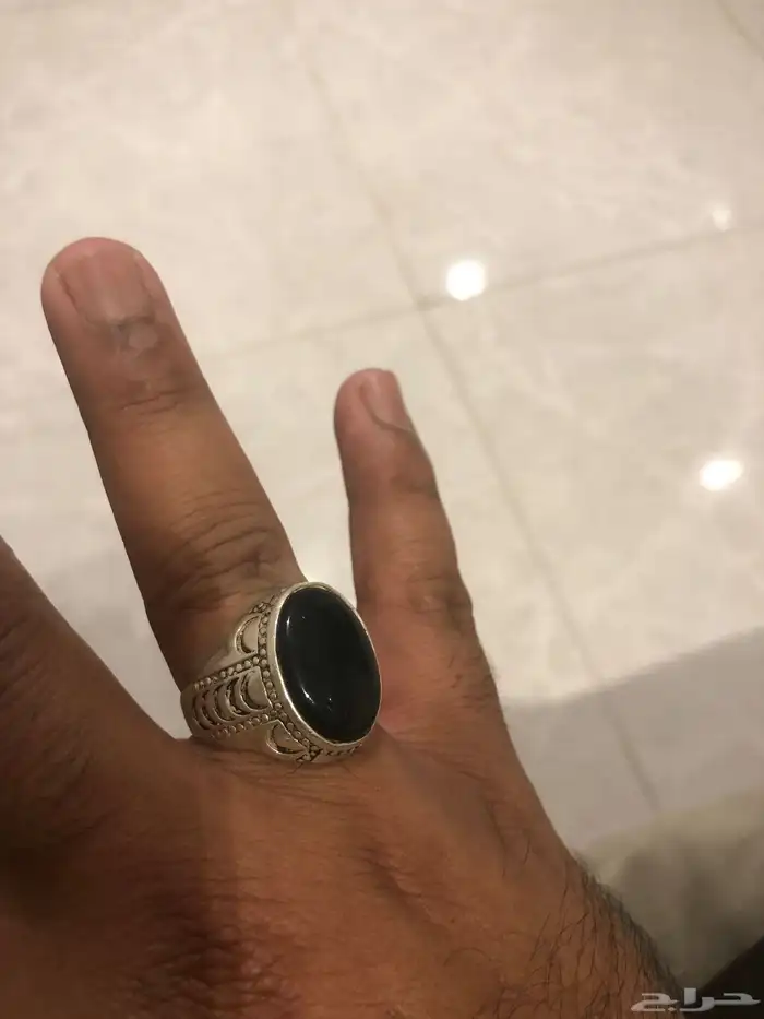 خاتم عقيق افريقي للبيع 2