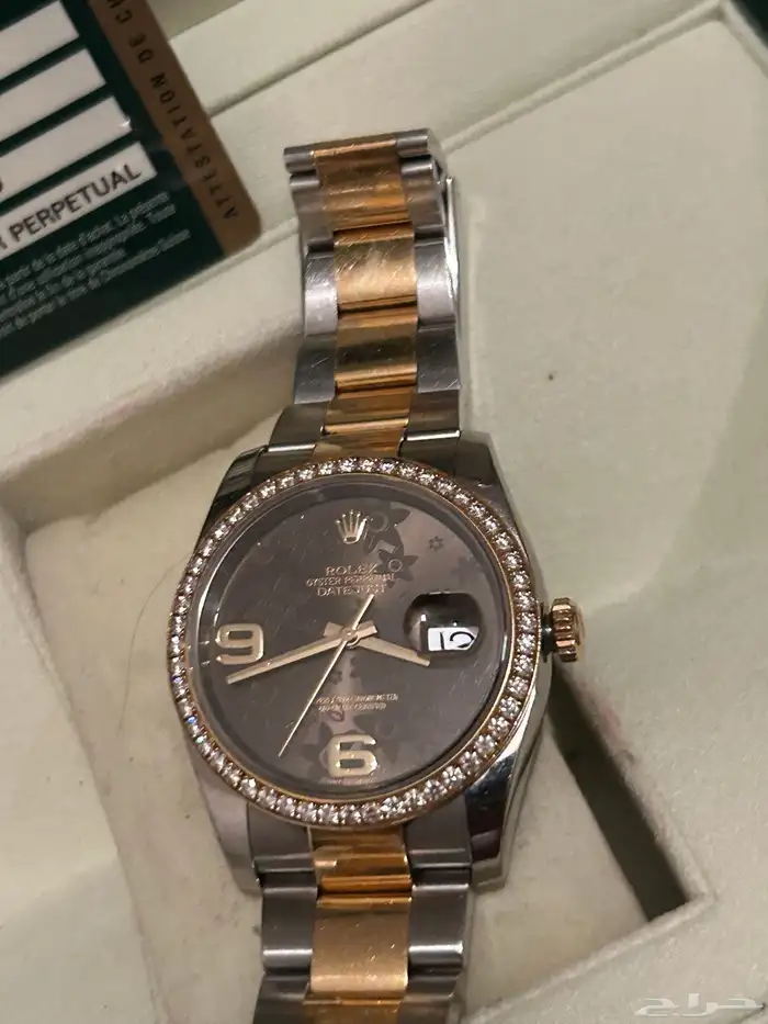 Rolex Datejust oyster perpetual ساعة رولكس ديت جست الماس 4