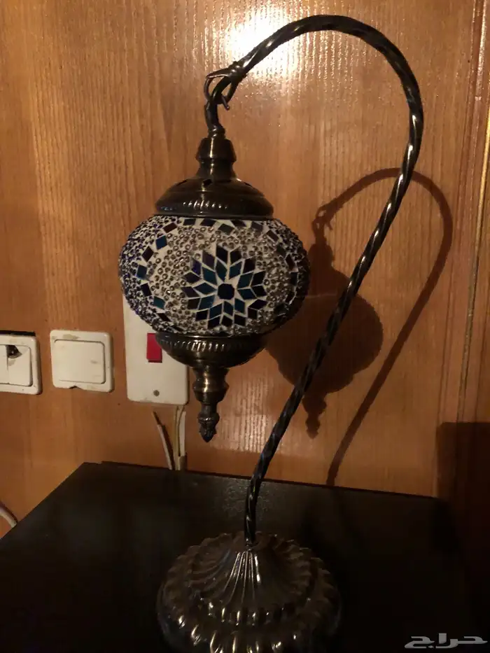 مصباح طاولة تركي من الفسيفساء الموزاييك 4