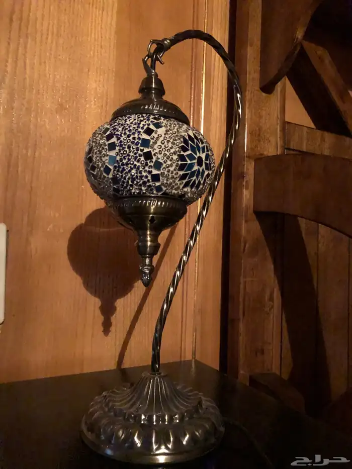 مصباح طاولة تركي من الفسيفساء الموزاييك 3