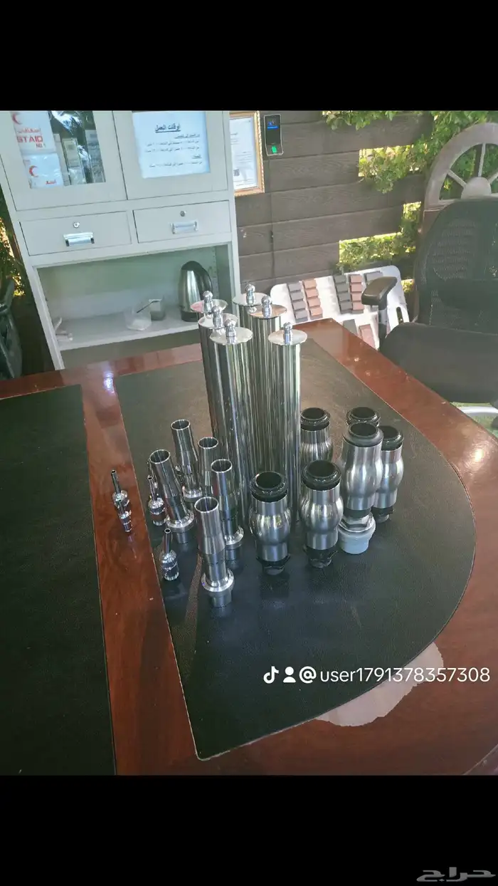 ابو احمد لجميع انواع الديكورات الخارجيه مصبات استيل نوافير 1