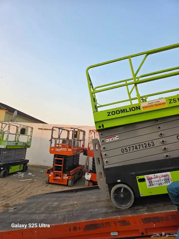 سيزرلفت 12متر للايجار سيزرلفت 10متر للايجار رافعه مقصيه 8متر 3