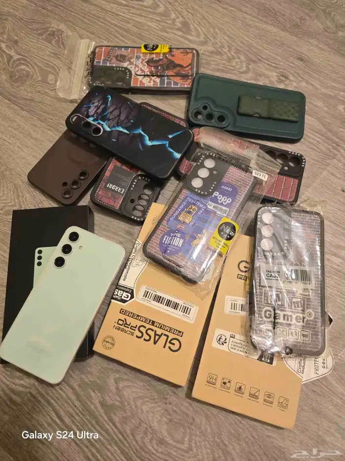 اس 23اف اي نظيف مع كرتونه نسخه 256جيجا ومعاه كفرات كانه يديد 5