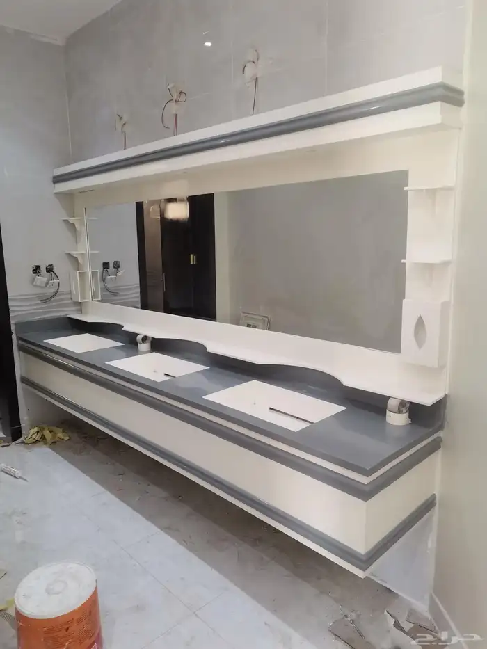 رخام صناعي مغاسل وكونترات واصطح مطبخ تفاصيل أكثر 4