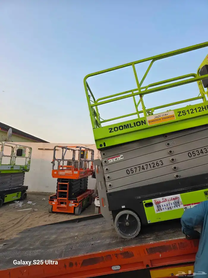 سيزرلفت 12متر للايجار سيزرلفت 10متر للايجار رافعه مقصيه 8متر 1