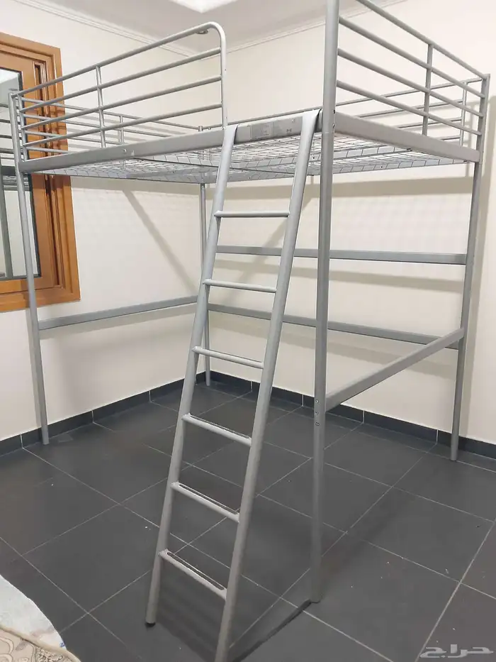 Ikea loft bed frame with new mattress 2