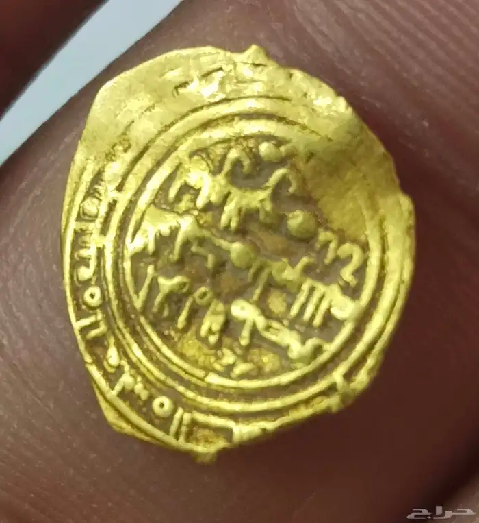 ربع دينار فاطمي شديد الندرة ضرب مكة سنة410ه الحاكم بامرالله 2