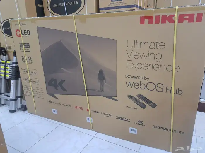 اخر اصدار شاشات تلفزيون سمارت 4k مع توصيل تركيب الدفع عند ا 8