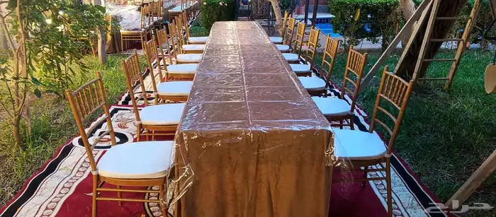 تأجير الطاولات والكراسي بأعلى مستوى من الاناقة والاحترافيه 2