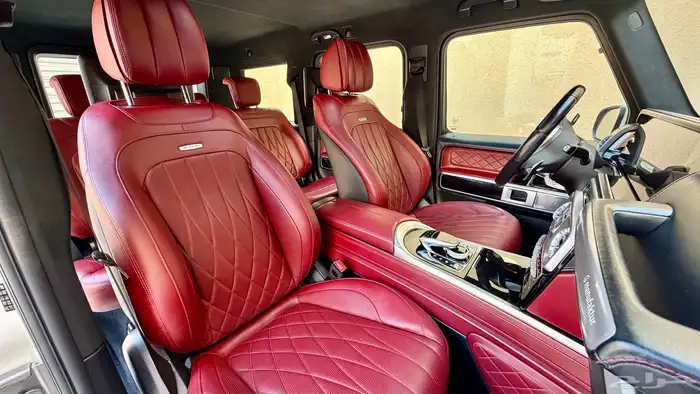 جي كلاس 2021 فل كامل G63 ابيض داخلي احمر 5