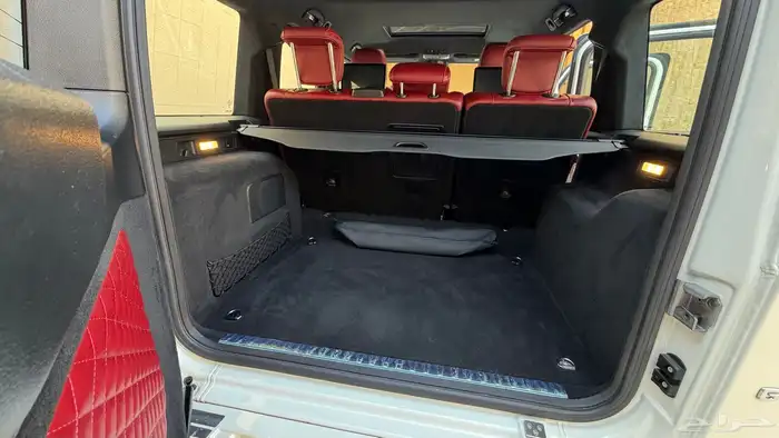 جي كلاس 2021 فل كامل G63 ابيض داخلي احمر 8