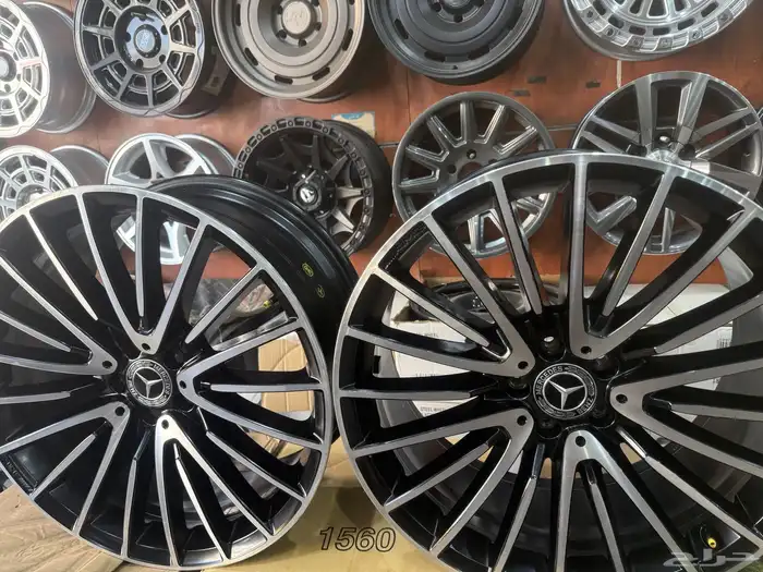 جنوط مرسدس الجوهره مقاس 21 اصلي وكاله منزله من موتر نضيف 13